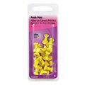 Homecare Products Yellow Push Pin, 16PK HO3308612